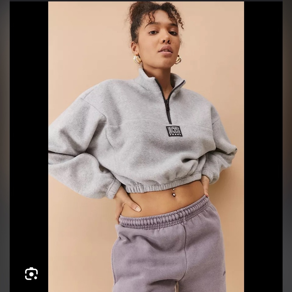 urban outfitters uo london zip up jacket small gray